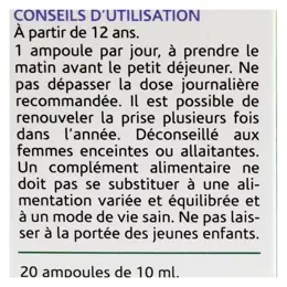 Naturland Confort Digestif Détoxifiant Bio 20 ampoules