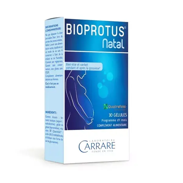 Carrare Bioprotus Natal Integratore Alimentare Confezione 30 pillole