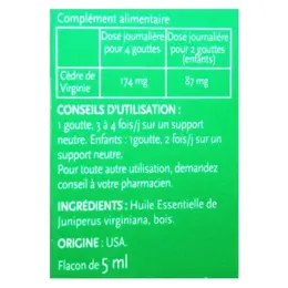 Phytosun Arôms Huile Essentielle Cèdre de Virginie 5ml