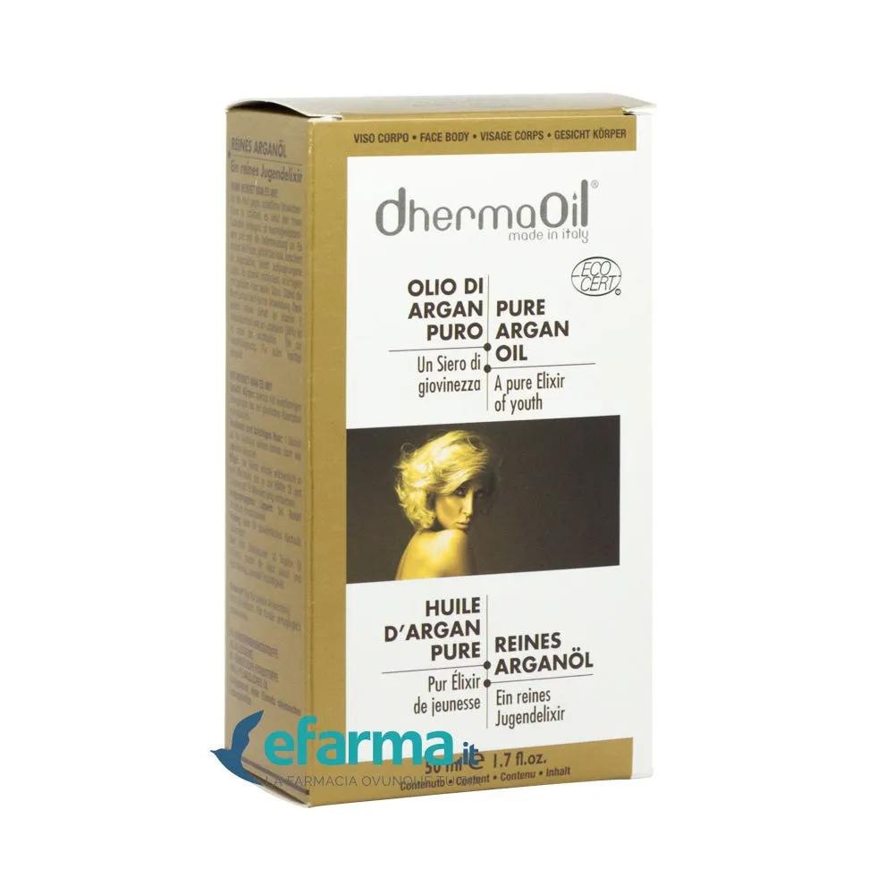 DhermaOil Olio di Argan Puro Per Pelle e Capelli 50 ml