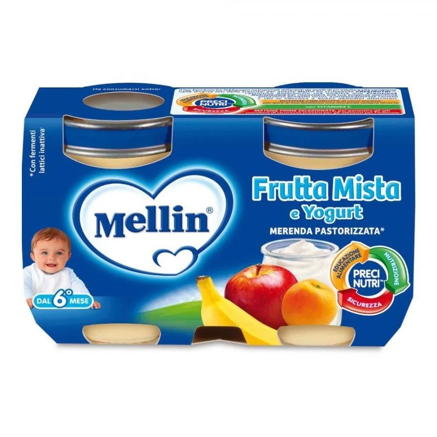 Mellin Merenda Yogurt Frutta Mista 2x120 g