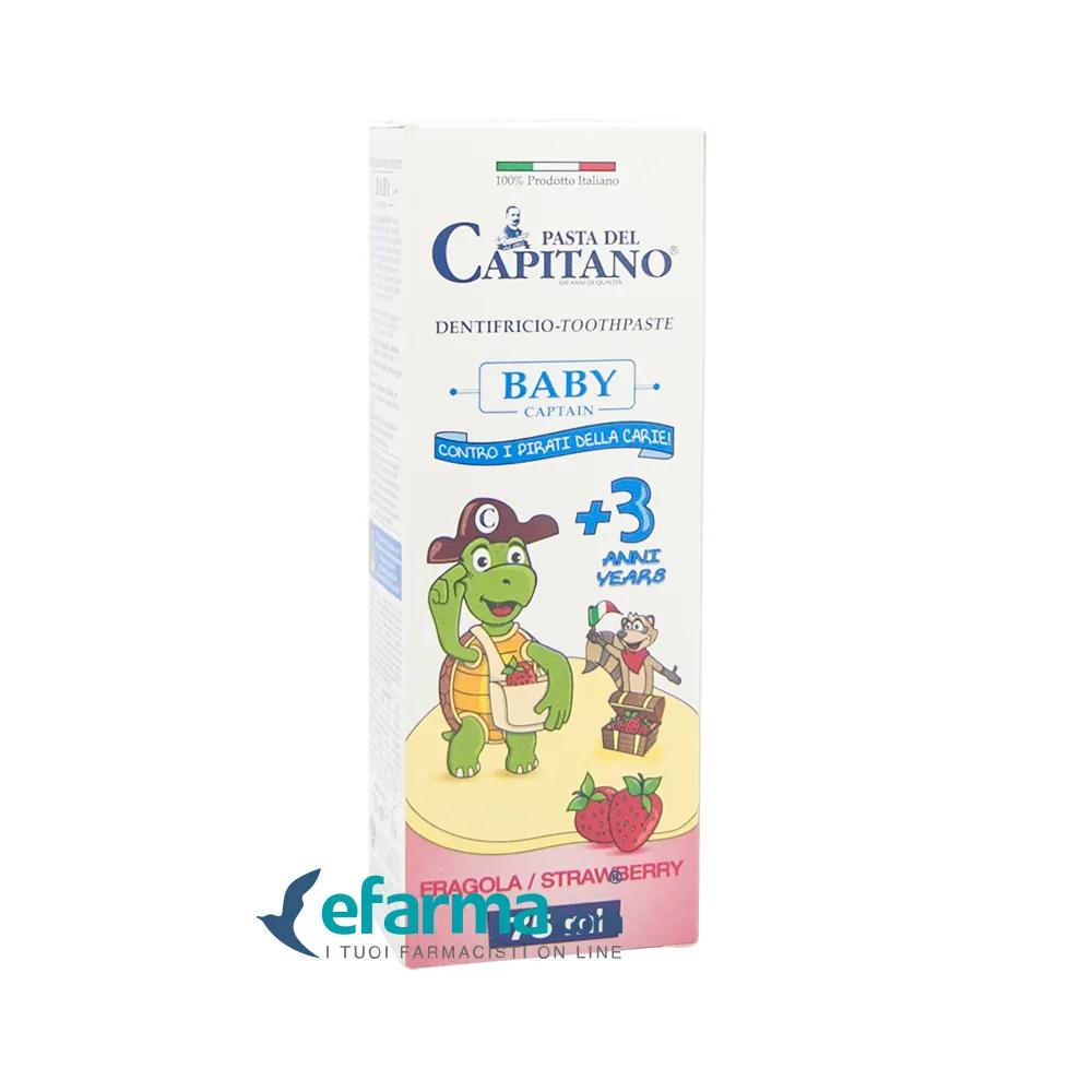 Pasta Del Capitano Dentifricio Baby +3 Anni Fragola 75 ml