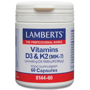 Lamberts Vitamin D3 1000 IU and K2 90 mg 60 Capsules