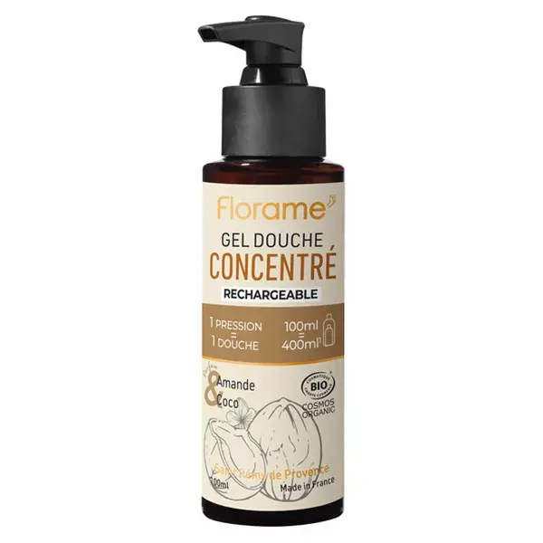 Florame Organic Almond and Coconut Concentrated Shower Gel 100ml