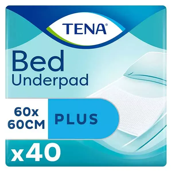 Tena Bed Plus 40 Protective Sheets 60 x 60cm 