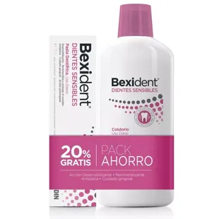 Bexident Colutorio Dientes Sensibles 500ml + Dientes Sensibles Pasta Dental 75 ml