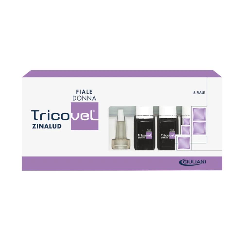 Tricovel Zinalud Cf Trattamento Anticaduta Donna 6 Fiale