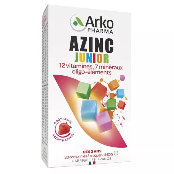 Azinc vitalidad Junior sabor fresa 30 tabletas