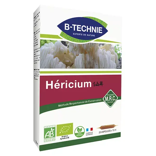 B-Techinie Hericium Bio Extrait Liquide 20 ampoules