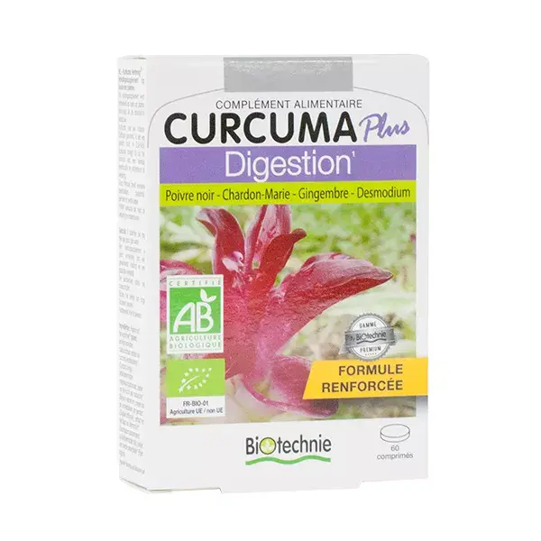 Biotechnie Curcuma Plus Digestion Bio 60 comprimés