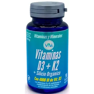 Ynsadiet Vitamin D3 + K2 + Silicon 90 Capsules