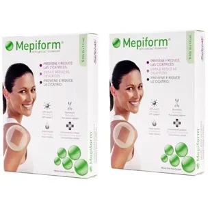 Pensos de Silicone Mepiform 5x7,5cm 2x5 unidades