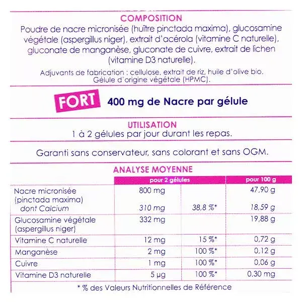 Nutrigée Nacralgic Pure Nacre 30 gélules