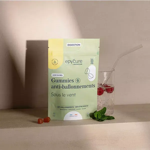 Epycure Digestion Gummies anti-ballonnements sans sucres x60