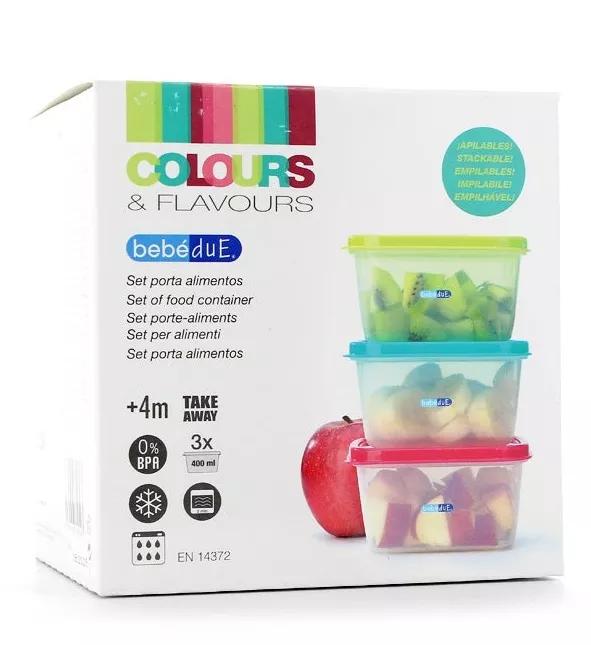 BebéDue Set Porta Alimentos Colours & Flavours