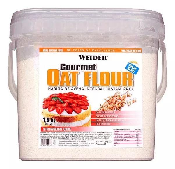 Weider Farine d'Avoine Saveur Shortcake aux Fraises 1,9 Kg