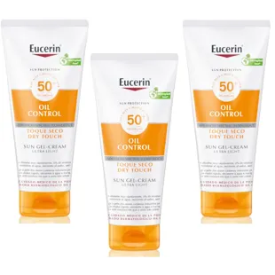 Eucerin Gel-Cream Touch Sensitive Protect SPF50+ 3x200 ml
