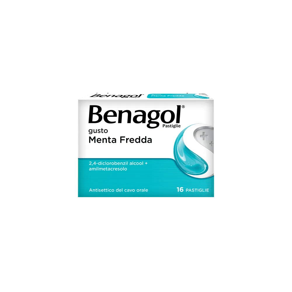 Benagol Pastiglie Menta Fredda Antisettico Cavo Orale 16 Pastiglie