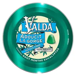 Valda Gommes Sans Sucres Menthe Eucalyptus Adoucit La Gorge 140g