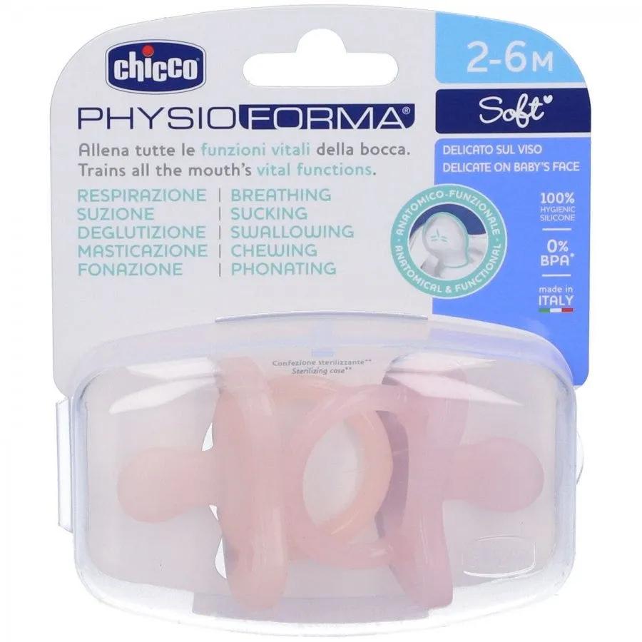 Chicco Physioforma Gommotto Rosa Silicone 2-6M 2 Pezzi