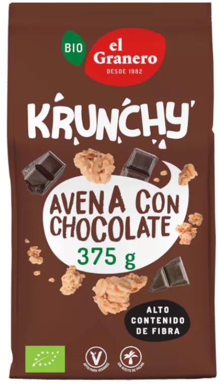 El Granero Integral Krunchy Avena Chocolate Bio 375 gr
