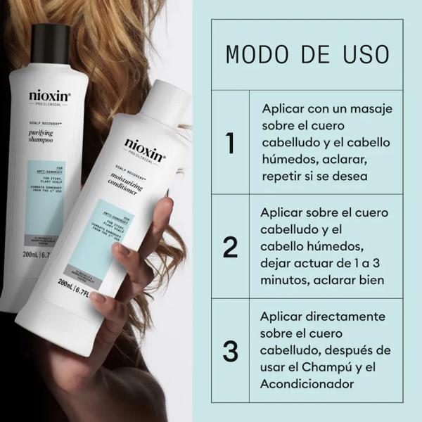 Nioxin Scalp Recovery Anti-roos Shampoo 200 ml + Conditioner 200 ml + Behandeling 100 ml