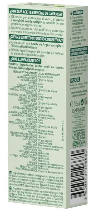 Garnier Bio Anti-Aging Contorno de Olhos Lavenda15 ml