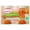 Babybio Légumes Pot Carotte Potimarron +4m Bio 2 x 130g