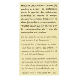 Solgar Mélatonine Liquide 59ml