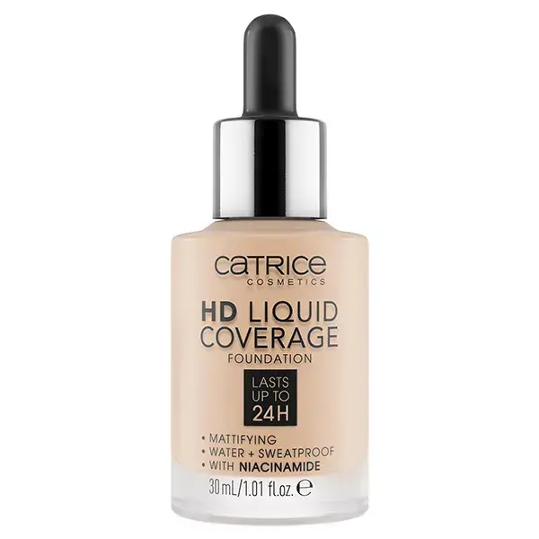 Catrice Face HD Liquid Coverage Foundation N°010 Light Beige 30ml