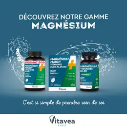 Vitavea Magnésium + Vitamines B1 B2 B6 Fatigue Format Eco 60 comprimés