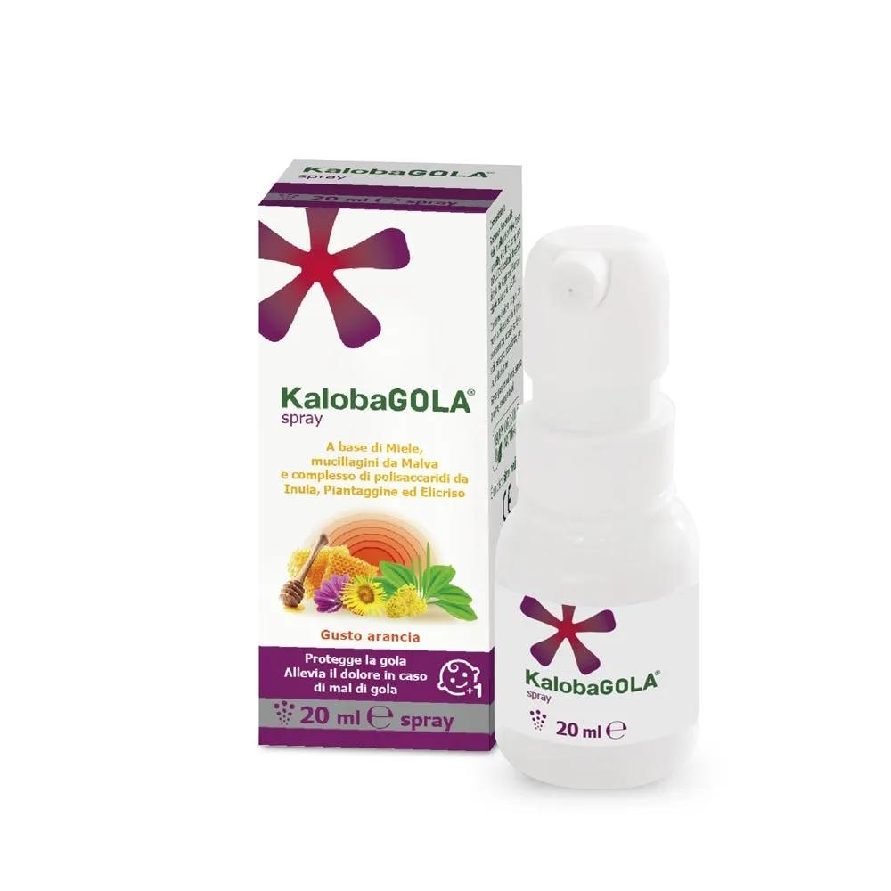 KalobaGOLA Spray per Mal di Gola Gusto Arancia 20 ml