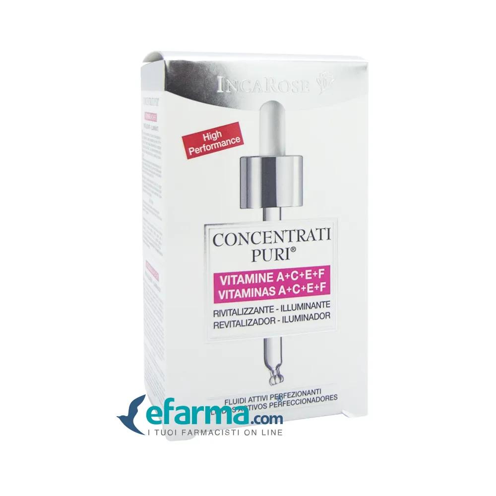 Incarose Concentrato Puri Vitamine A+C+E+F Trattamento Rivitalizzante 15 ml