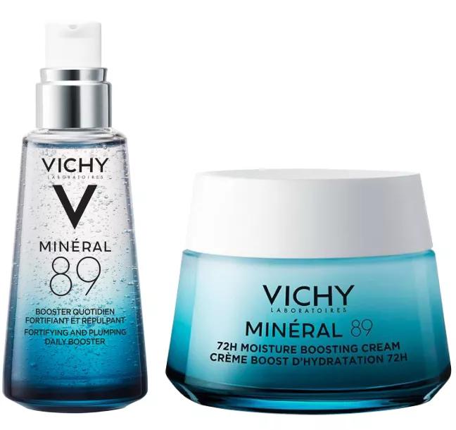 Vichy Minéral 89 50 ml + Leichte Creme 50 ml