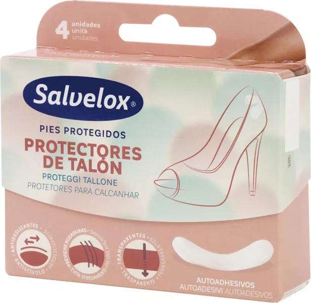 Salvelox Foot Care Proteção de salto Auto-adesivo 4 uns