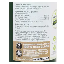 Nat & Form Bio Konjac 200 gélules végétales