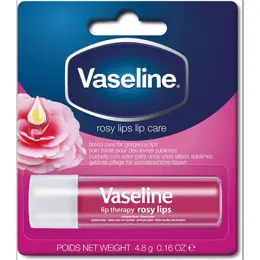 Vaseline - Baume à lèvres Rosy Lips en stick 4,8 gr