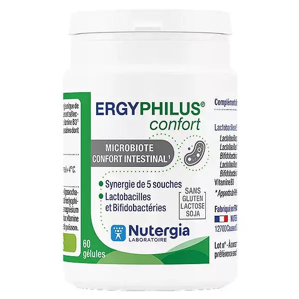 Nutergia Ergyphilus Confort Probiotiques 60 gélules