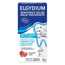 Elgydium Dentifrice solide anti-plaque 60 pastilles