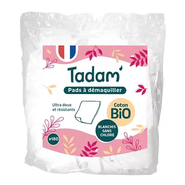 Tadam' Organic Make-up Remover Pads 180 units