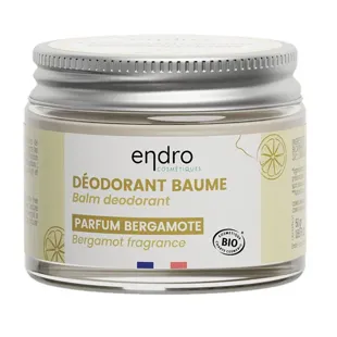 Deodorante Endro Bergamot 100% di origine naturale consistenza balsamo barattolo da 50 g