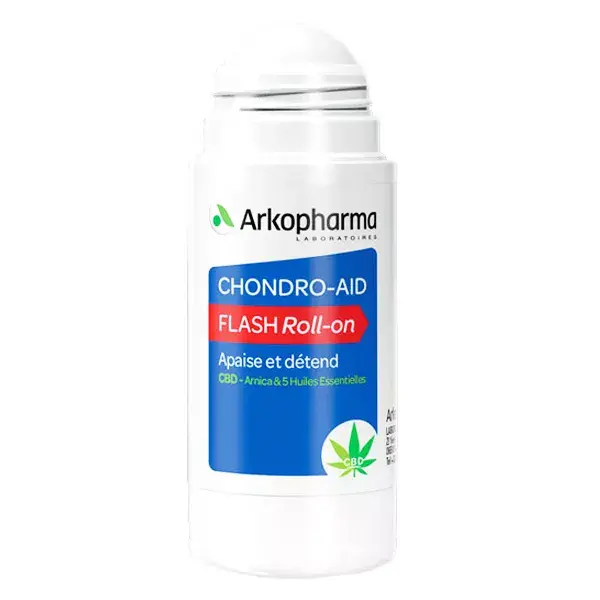 Arkopharma Chondro-Aid 100 % Articulación Flash Roll On Enriquecido con CBD 60ml
