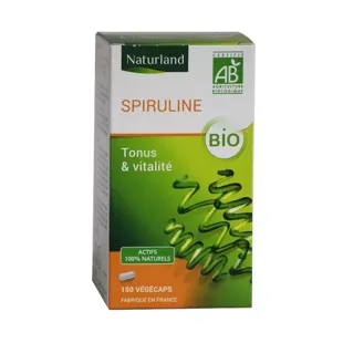 Naturland Spirulina Bio Integratore Alimentare 150 capsule vegetali