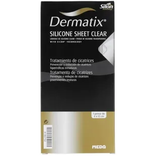 Dermatix gel sheet silicone Clear 4 x 13 cm