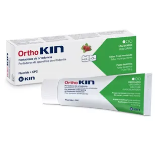 Kin OrthoKin Pasta de Dentes Mentolada Morango 75 ml