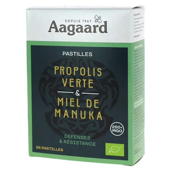 Aagaard Propolis Verte & Miel de Manuka 36 pastilles