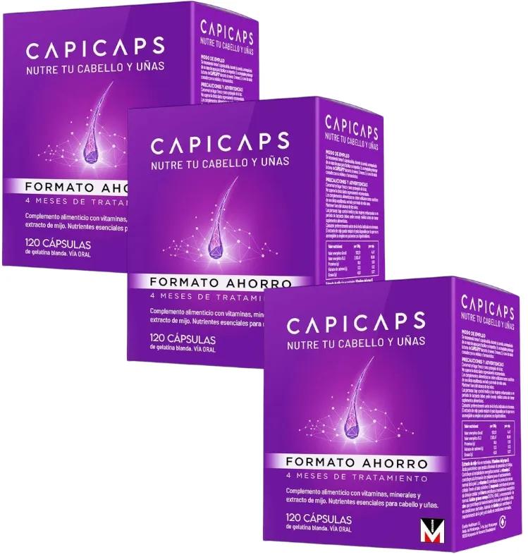 Capicaps Cheveux et Ongles 3x120 Capsules