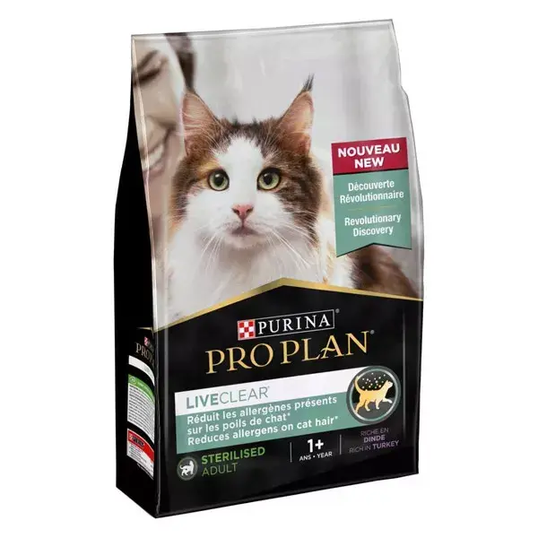 Purina Proplan LiveClear Cat Sterilised Turkey 1,4kg