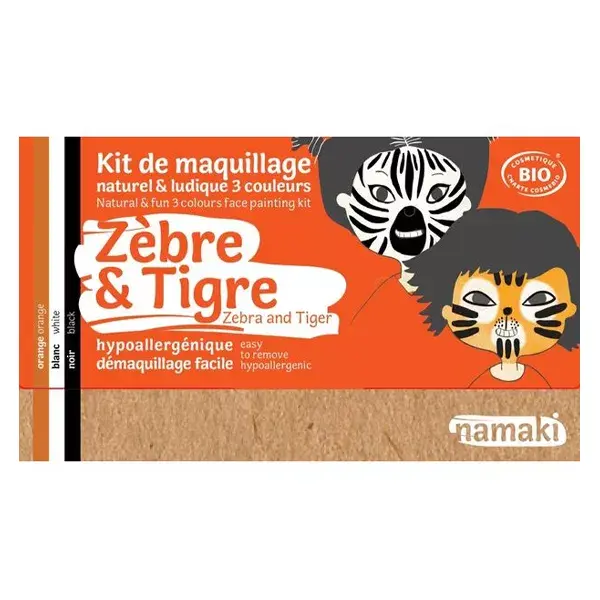 Namaki Kit de Maquillage Zèbre & Tigre 3 couleurs
