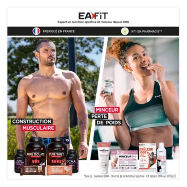 Eafit Peptides de Collagène Bien-être Musculaire et Articulaire Poudre 300g